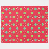 Christmas Holiday Charm Pattern 03 - フリースブランケット (正面(横))