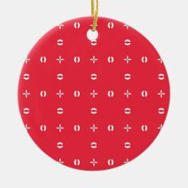 Christmas Holiday Charm Pattern 09 -  セラミックオーナメント