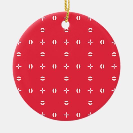 Christmas Holiday Charm Pattern 09 - セラミックオーナメント (正面)