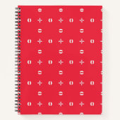 Christmas Holiday Charm Pattern 09 -  ノートブック (正面)