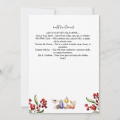 christmas Holiday Cocktail Party Invitation  招待状 (裏面)