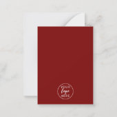 Christmas Holiday Company Logo ノートカード (裏面)