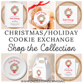 Christmas Holiday Cookie Exchange ラウンドシール