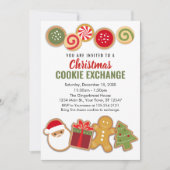 Christmas Holiday Cookie Exchange Invitation 招待状 (正面)