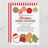 Christmas Holiday Cookie Exchange Invitation 招待状 (正面/裏面)