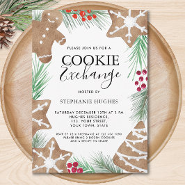 Christmas Holiday Cookie Exchange Party 招待状