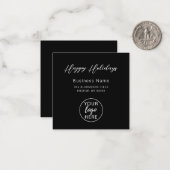 Christmas Holiday Custom Business Logo ノートカード (正面/裏面インサイチュ)