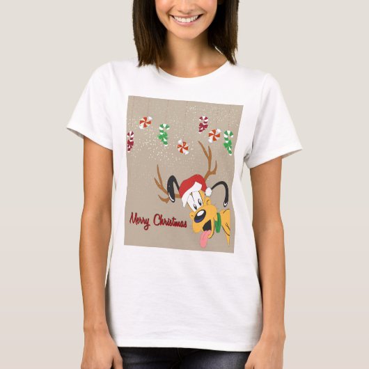 Christmas Holiday Cute Candy Peppermint T-Shirt Tシャツ (正面)