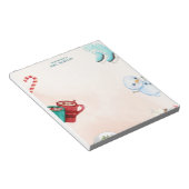 Christmas Holiday Cute Colored Drawings Notepad ノートパッド (アングル)
