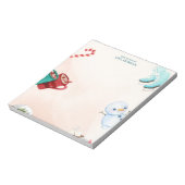 Christmas Holiday Cute Colored Drawings Notepad ノートパッド (回転)