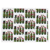 Christmas Holiday Dill Pickles Gift Bag ラージペーパーバッグ (裏面)