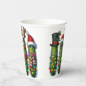 Christmas Holiday Dill Pickles in a Jar Paper Cups 紙コップ (右)