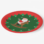 Christmas Holiday Equestrian Party ペーパープレート (アングル)