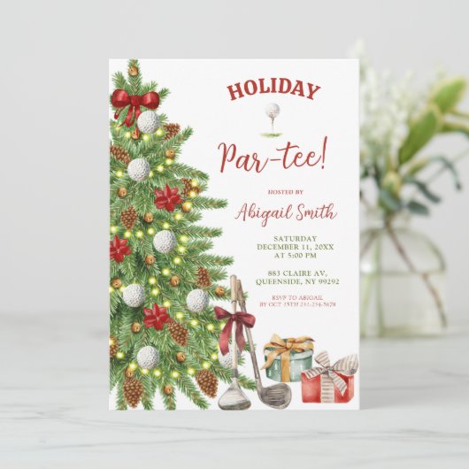Christmas Holiday Golf Partee 招待状 (スタンド正面)