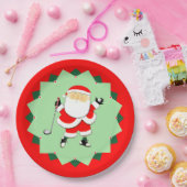 Christmas Holiday Golf Party ペーパープレート (パーティー)