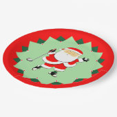 Christmas Holiday Golf Party ペーパープレート (アングル)