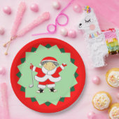 Christmas Holiday Golf Party ペーパープレート (パーティー)