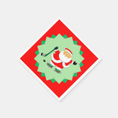 Christmas Holiday Hockey Party スタンダードカクテルナプキン (角)