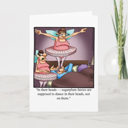 Christmas Holiday Humor Greeting Card シーズンカード (正面)