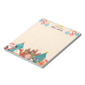 Christmas Holiday Lights Drawings Notepad ノートパッド (回転)