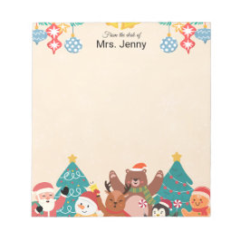 Christmas Holiday Lights Drawings Notepad ノートパッド