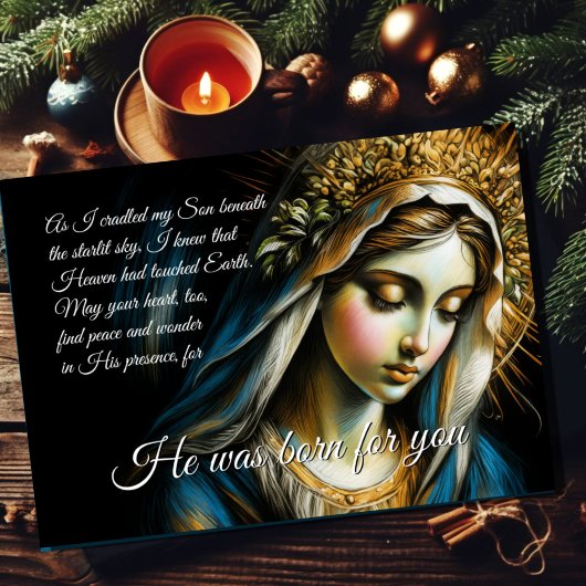 Christmas Holiday Message from the Blessed Mother シーズンカード