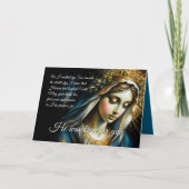 Christmas Holiday Message from the Blessed Mother シーズンカード (正面)