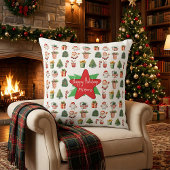 Christmas holiday modern simple winter  クッション