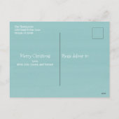 Christmas Holiday Noel Photo Simple Beach Budget  シーズンポストカード (裏面)