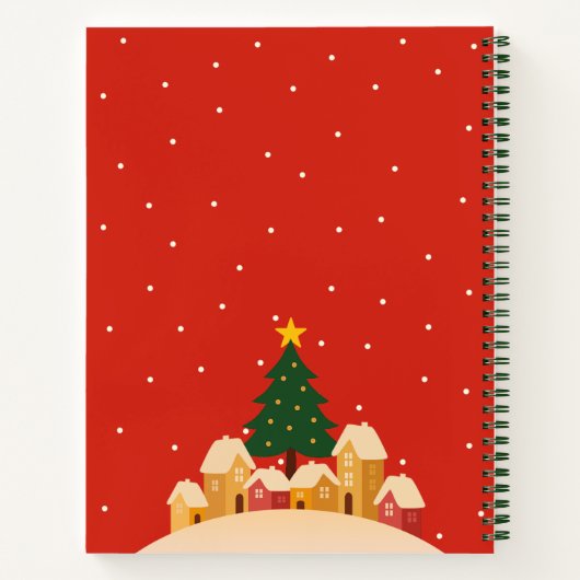 Christmas Holiday Notebook – Lined Notes ノートブック (裏面)