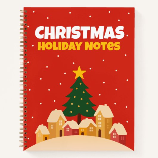 Christmas Holiday Notes – Checklist Notebook ノートブック (正面)