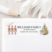 Christmas Holiday Nutcracker Address Label ラベル (インサイチュ)