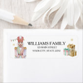Christmas Holiday Nutcracker Address Label ラベル (インサイチュ)