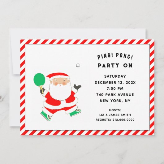 Christmas Holiday Open House Invitations 招待状 (正面)