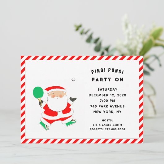 Christmas Holiday Open House Invitations 招待状 (スタンド正面)