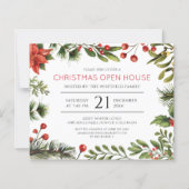 Christmas Holiday Open House Party Invitation (正面)
