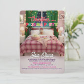 Christmas Holiday Pajama Party Invitation 招待状 (スタンド正面)