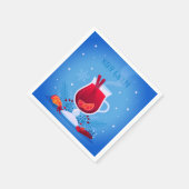 Christmas Holiday Paper Napkins スタンダードカクテルナプキン (角)