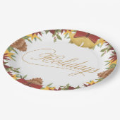 Christmas Holiday Paper Plates – Festive Dinner ペーパープレート (アングル)