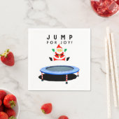 Christmas Holiday Party Trampoline スタンダードカクテルナプキン (インサイチュ)