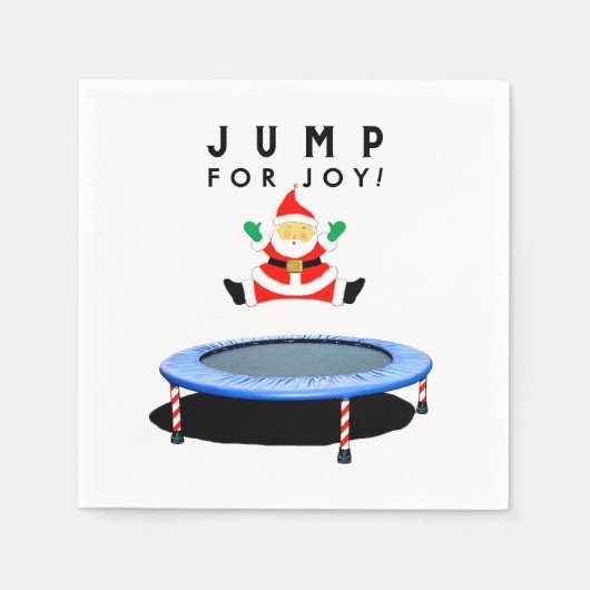 Christmas Holiday Party Trampoline スタンダードカクテルナプキン (正面)