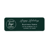  Christmas Holiday Professional Business Custom  ラベル (正面)