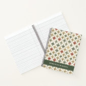 Christmas Holiday Snowflakes Pattern Personalized ノートブック (内部)