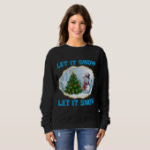 Christmas Holiday Snowman Let It Snow Sweatshirt  スウェットシャツ (正面フル)