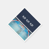 Christmas Holiday Swimming Party スタンダードカクテルナプキン (角)