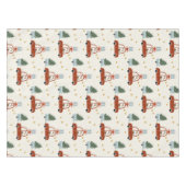 Christmas Holiday Table Cloth Animal Illustration テーブルクロス (正面(横))
