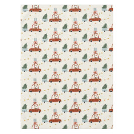 Christmas Holiday Table Cloth Animal Illustration  テーブルクロス