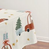 Christmas Holiday Table Cloth Animal Illustration テーブルクロス (インサイチュ)