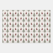 Christmas Holiday Three Pack ラッピングペーパーシート (正面3)