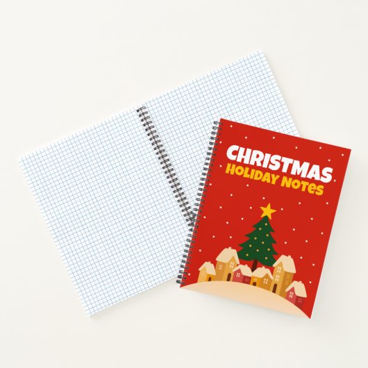 Christmas Holiday Traditions Notebook Graph Notes ノートブック (内部)